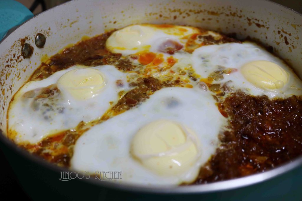 Egg Shakshuka Indian style Jinoo's Kitchen