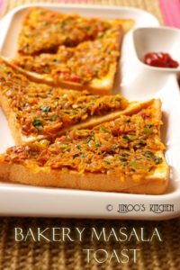 Masala Toast Recipe Iyengar Bakery Style | Masala Bread Toast Jinoo's ...