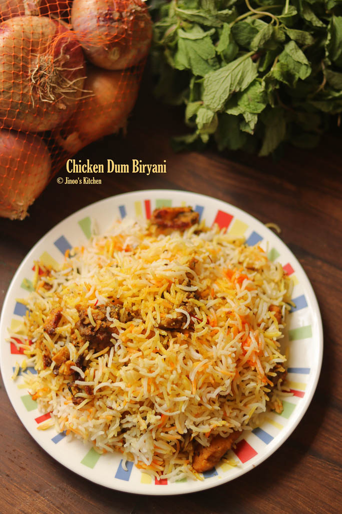 Chicken Dum Biryani - Easy and perfect dum biryani recipe Jinoo's Kitchen