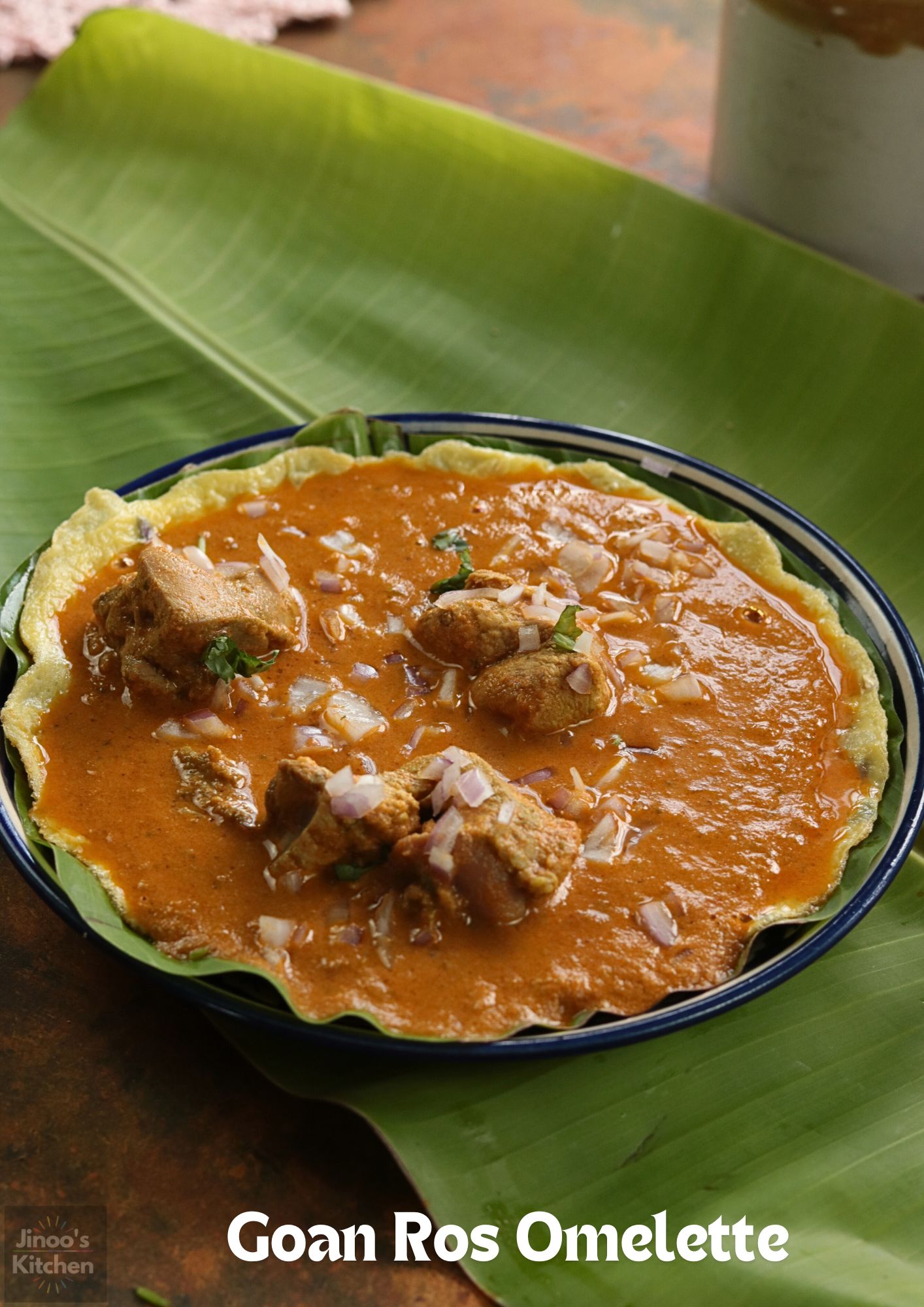 Ros omelette with chicken curry – Goan style street food recipe