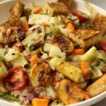 mushroom tikka salad - indian salads