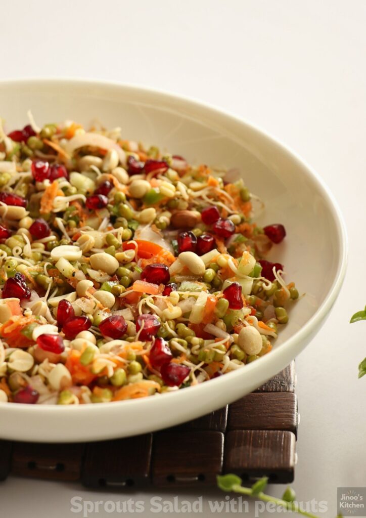 sprouts salad with peanuts