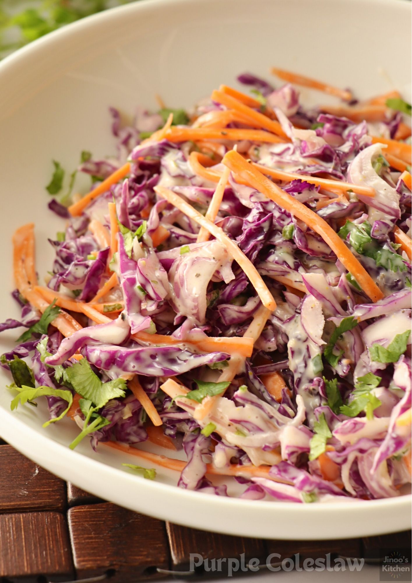 purple cabbage coleslaw