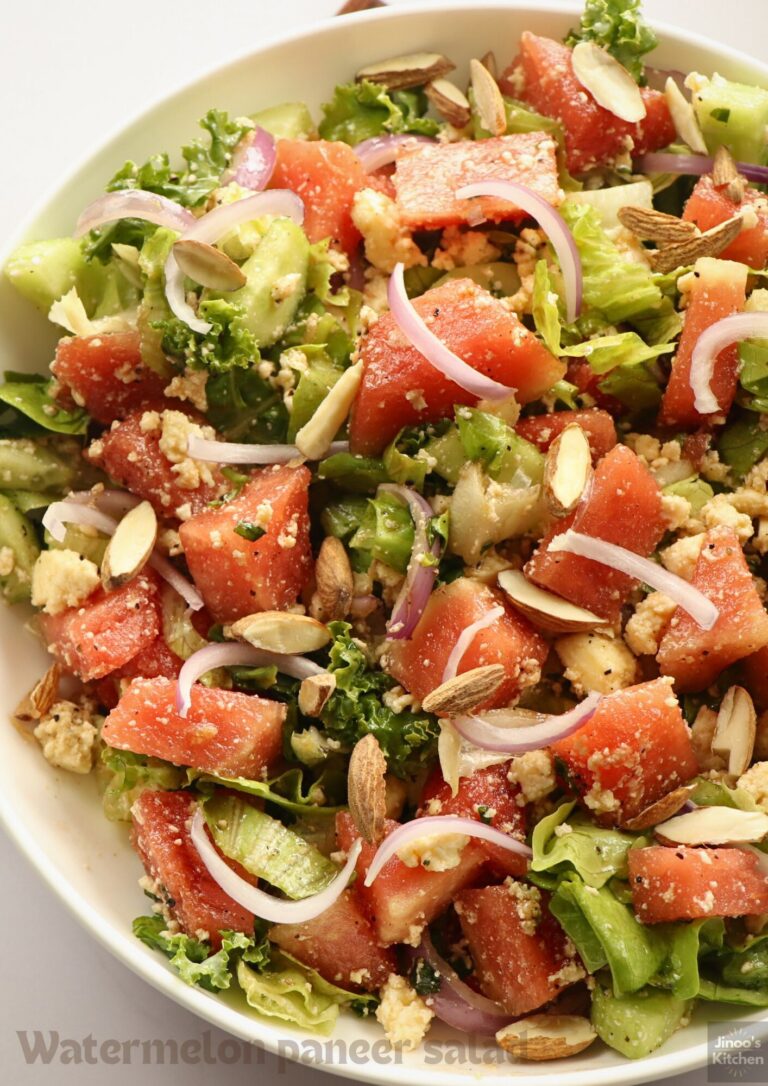 watermelon paneer salad