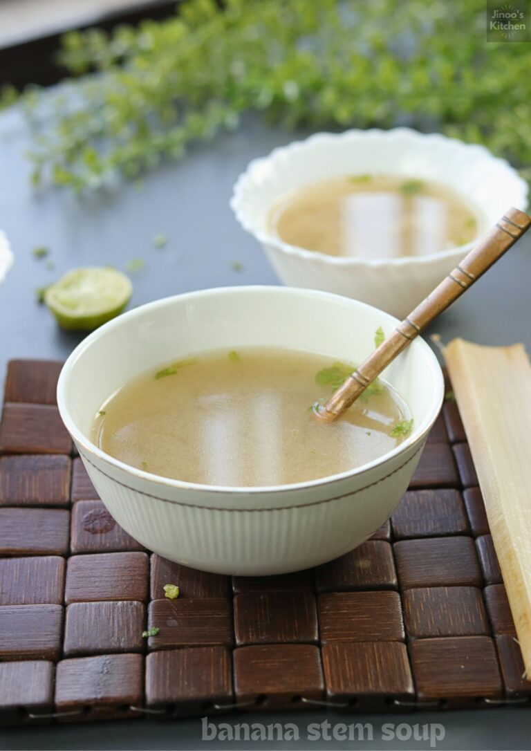 Banana stem clear soup | Vazhaithandu soup recipe