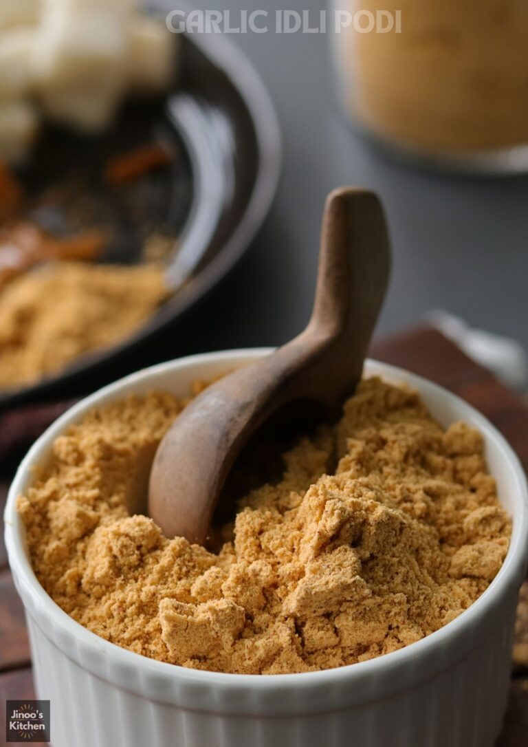 homemade garlic idli chutney powder