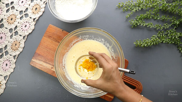 orange zest added for orange loaf cake