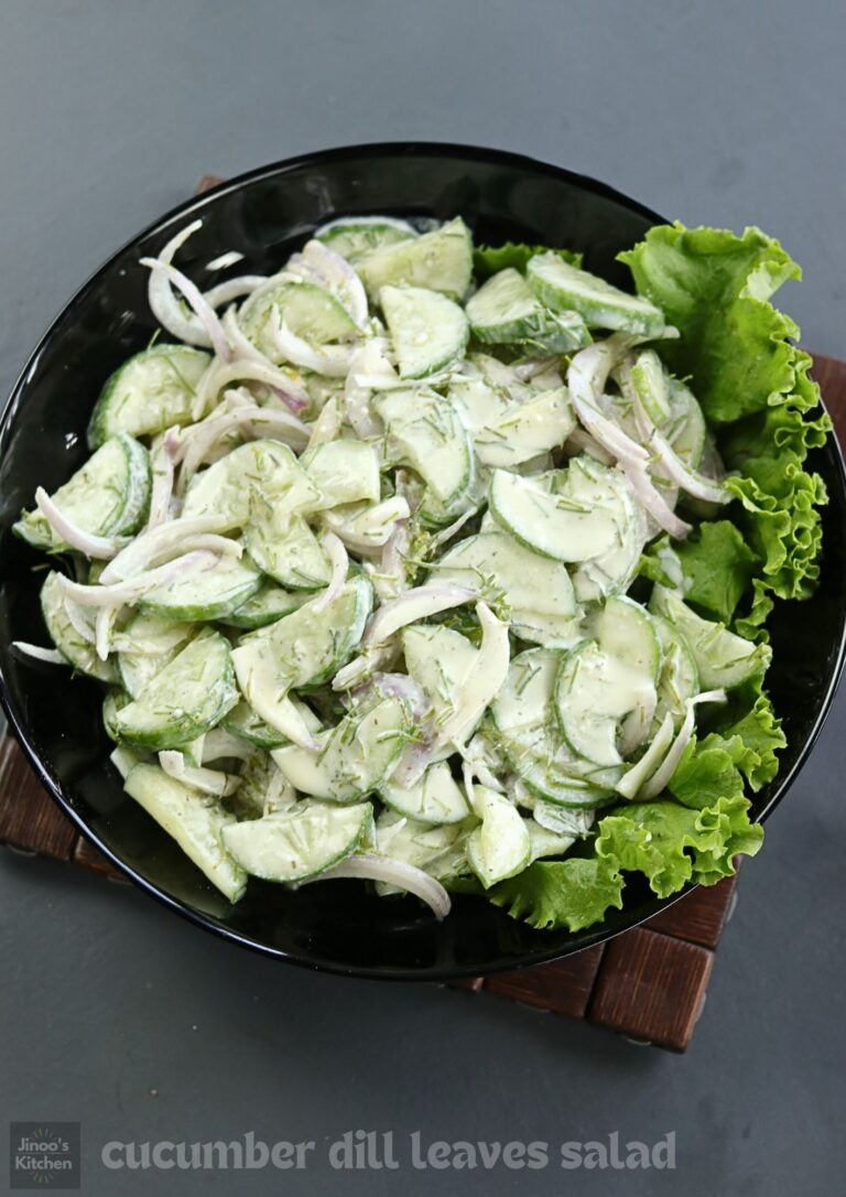 Cucumber Dill Salad with Buttermilk Dressing | Healthy Indian Salads