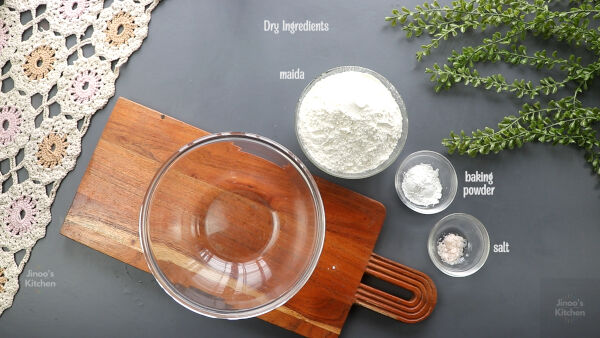 dry ingredients for orange loaf cake