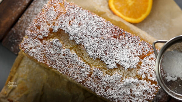 DUST WITH POWDERED SUGAR ORANGE LOAF CAKE