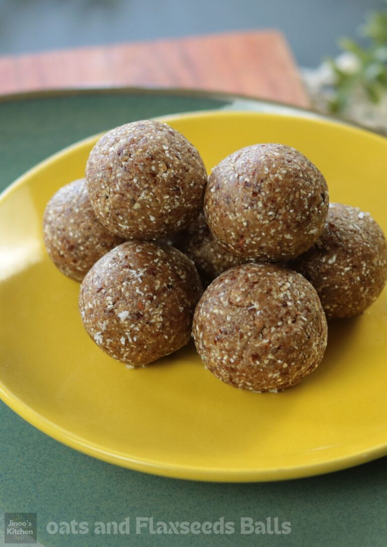 Oats and Flaxseeds Energy Balls | Zero Sugar Healthy Snack Recipe