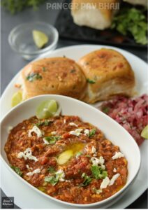 paneer pav bhaji recipe indian street food