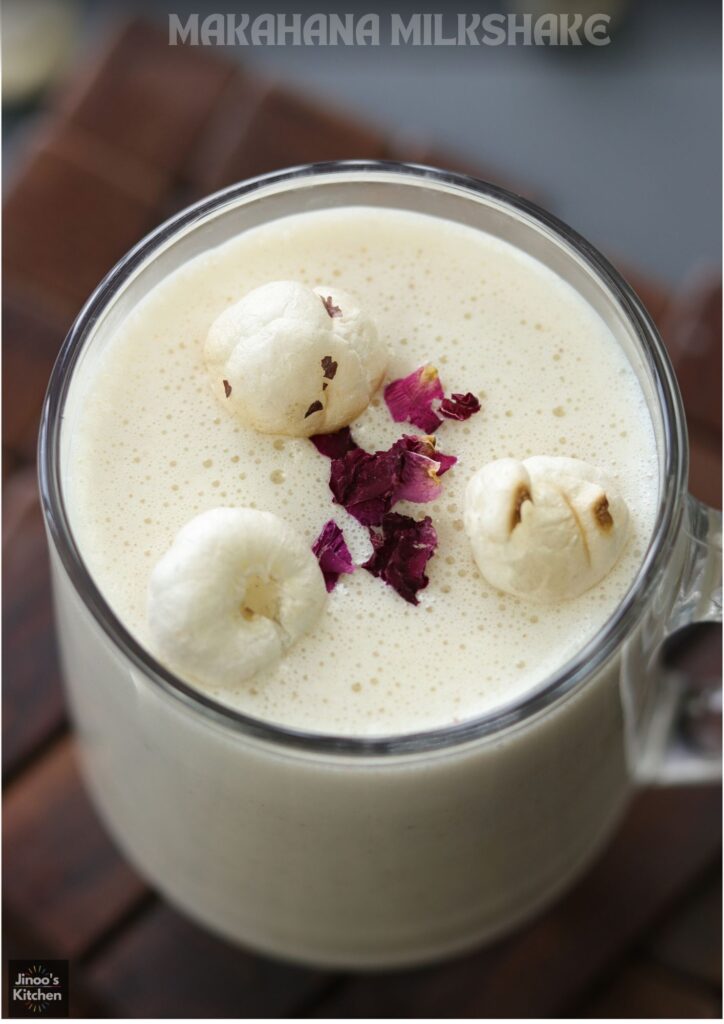 makhana milkshake recipe